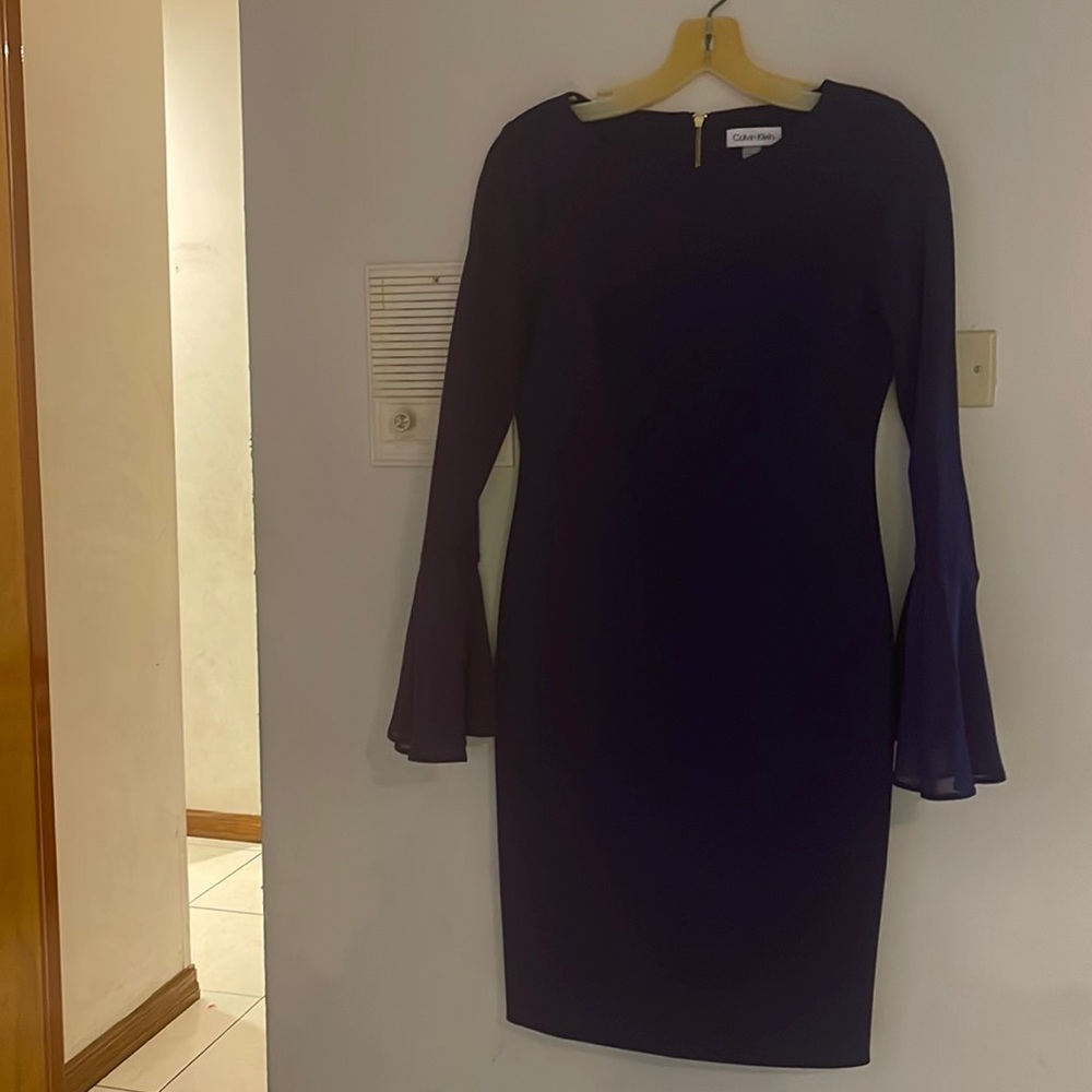 Calvin Klein Purple Bell Dress